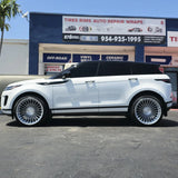 22" inch Roadforce RF22 Silver Machine Wheels Range Rover Evoque Rims & Tires 265/35R22 Lexani LX-30 All Season Tires DUBSandTIRES-Pines