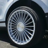 22" inch Roadforce RF22 Silver Machine Wheels Range Rover Evoque Rims & Tires 265/35R22 Lexani LX-30 All Season Tires DUBSandTIRES-Pines