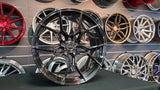 21" Rusch BLV Rims 21x10 & 21x11 Dark Brushed Black wheels for bmw X5 X6 M DUBSandTIRES-Pines