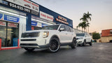 22" Inch Speedline LE01 Black Chrome Wheels 22x9.5 Rims BP: 5x114.3 265/40R22 DUBSandTIRES-Pines