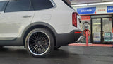 22" Inch Speedline LE01 Black Chrome Wheels 22x9.5 Rims BP: 5x114.3 265/40R22 DUBSandTIRES-Pines