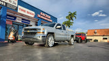 26 Inch 26x10 RIMS Artis Decatur WHEELS Lexani w/ Chrome Lip Tires: 305/30R26 Set of 4 BP:6x139.7 Chevy Silverado FINACING AVIL DUBSandTIRES-Pines