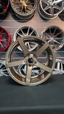 19" Inch JNC 026 bronze Wheels 19x8.5, 19x9.5 staggered Rims BP: 5x114.3 Acura TSX DUBSandTIRES-Pines