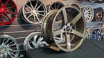 19" Inch JNC 026 bronze Wheels 19x8.5, 19x9.5 staggered Rims BP: 5x114.3 Acura TSX