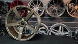 19" Inch JNC 026 bronze Wheels 19x8.5, 19x9.5 staggered Rims BP: 5x114.3 Acura TSX DUBSandTIRES-Pines
