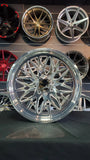 24" Inch KG1 Forged Trident Polished Lip Wheels 24x10, Rims BP: 8x180 GMC Sierra 2500 8 Lug DUBSandTIRES-Pines