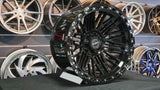 22" Inch Lexani Kobra Wheels 22x12, Gloss Black Rims BP:5x120 Dodge Ram