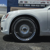 22" Inch Dolce Trento Wheels 22x9, Chrome Rims BP:5x112 Chysler 300 Lexani LX-30 265/35R22 Tires DUBSandTIRES-Pines