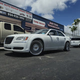 22" Inch Dolce Trento Wheels 22x9, Chrome Rims BP:5x112 Chysler 300 Lexani LX-30 265/35R22 Tires DUBSandTIRES-Pines