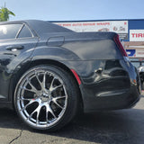 22 Inch SRT Hellcat Replica Chrome Wheels 22x9.5, 22x11 265/35ZR22 295/30ZR22 Lexani LX-30  Chysler 300 DUBSandTIRES-Pines