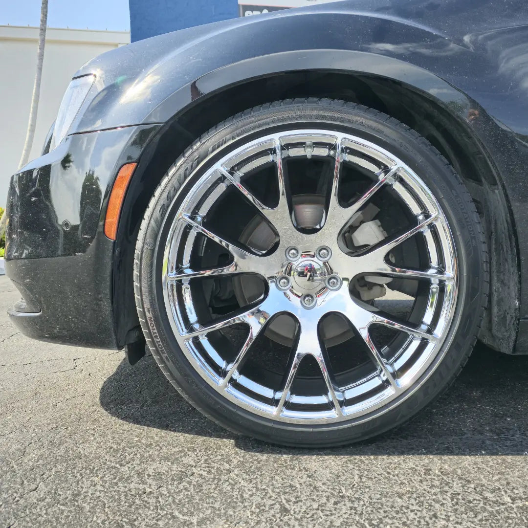 22 Inch SRT Hellcat Replica Chrome Wheels 22x9.5, 22x11 265/35ZR22
