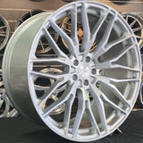 22 Inch Element EL32 Brushed Silver Wheels 22x9 22x10.5 Rims 5x120 BMW X2 M35i DUBSandTIRES-Pines