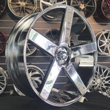 30 Inch Dub Baller Chrome Wheels 30x10 Rims 5x127 10mm+ C10 Chevy Tahoe Donks DUBSandTIRES-Pines