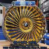 30" FORGIATO TRIMESTRE Wheels 2021 ESCALADE DENALI TAHOE TESLA CYBERTRUCK Gold RIMS 30x10 Financing Available DUBSandTIRES-Pines