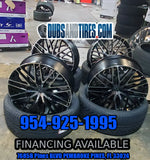 24" 24x10 Massiv 925 Black Machine Wheels 6x135 Rims Ford F150 Wheels DUBSandTIRES-Pines