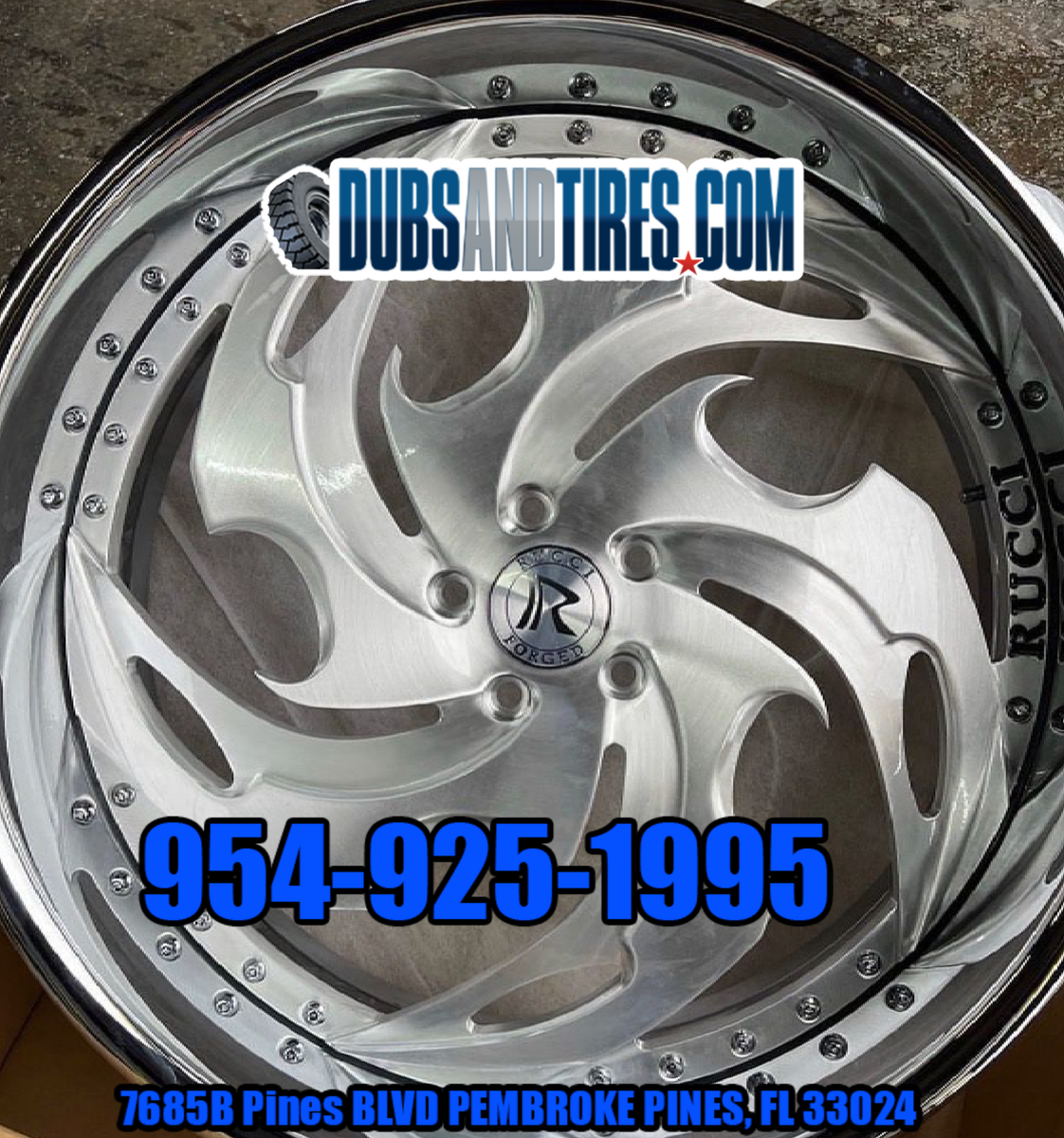 22 Rucci One Way Wheels Chrome RIMS Staggered 22x9.5(Front) 22x10