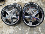 22 INCH 22X9 American Racing Nova RIM AND TIRE PACKAGE Tire: 255/30ZR22  BP:5X127 1996 Chevy Impala FINACING AVIL DUBSandTIRES-Pines