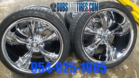 18 INCH 18X9.5 Ridler 695 RIM AND TIRE PACKAGE BP:5X120 245/40ZR28 1997 CHEVY MONTE CARLO FINACING AVIL