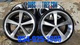 22 INCH 22X9 American Racing Nova RIM AND TIRE PACKAGE Tire: 255/30ZR22  BP:5X127 1996 Chevy Impala FINACING AVIL DUBSandTIRES-Pines