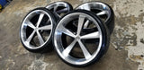22 INCH 22X9 American Racing Nova RIM AND TIRE PACKAGE Tire: 255/30ZR22  BP:5X127 1996 Chevy Impala FINACING AVIL DUBSandTIRES-Pines