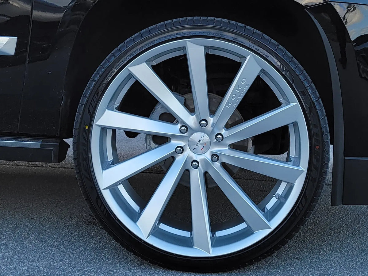 20 Inch 20x9 Koko Kuture Kapan BP:5x120 Brushed Silver 2009