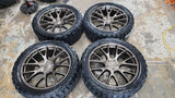 24" Inch 24x10 Dodge Hellcat Replica Wheels & 35x12.50 Lancaster Mud Tires Rim & Tire Package