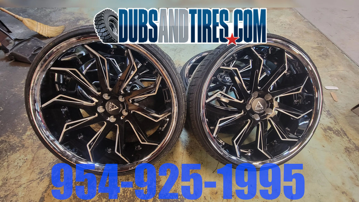 22 INCH AZAD AZ1101 RIMS AND TIRES PACKAGE NEW WHEELS Lexus, AND