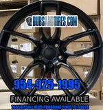 20" Inch Matte Black Wheels for Dodge Charger 20x9.5 20x10.5 Rims BP: 5x115 Challenger DUBSandTIRES-Pines