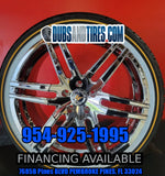 4-New 20 Inch Lexani LZ-107 Wheels 20x9 All Chrome Rims 245/40R20 Vogue Tyre Tires BP: 5x120 Cadillac CTS CT6 DUBSandTIRES-Pines