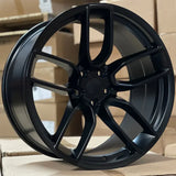 20" Inch Matte Black Wheels for Dodge Charger 20x9.5 20x10.5 Rims BP: 5x115 Challenger DUBSandTIRES-Pines