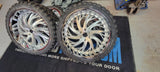 24 Inch 24x9 and 24x10 RIMS Artis Decatur WHEELS Lexani w/ Chrome Lip Tires: 255/30R24 Set of 4 BP:5x120 Dodge Charger FINACING AVIL DUBSandTIRES-Pines