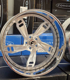 24" Inch Forgiato Indicando FF Rims Staggered wheels Brushed Face Chrome Lip old school cars tires for Cadillac XTS Chevy FINACING AVIL DUBSandTIRES-Pines