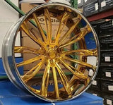 26" FORGIATO MONTARE RIMS Gold Staggered 26x9(Front) 26x10(Rear) WHEELS BOX CHEVY CUTLASS CHEVELLE BUICK MONTE CARLO IMPALA DUBSandTIRES-Pines