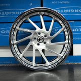 24" Inch Forgiato Direzione Rims Staggered wheels Brushed Face Chrome Lip old school cars tires fit Chevy Belair FINACING AVIL DUBSandTIRES-Pines