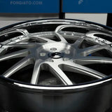 24" Inch Forgiato Direzione Rims Staggered wheels Brushed Face Chrome Lip old school cars tires fit Chevy Belair FINACING AVIL DUBSandTIRES-Pines