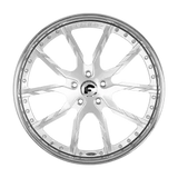 24" Inch Forgiato Formato B Rims Staggered wheels Brushed Face Chrome Lip old school cars tires for Bmw 8 Series FINACING AVIL DUBSandTIRES-Pines