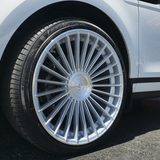 22" inch Roadforce RF22 Silver Machine Wheels Range Rover Evoque Rims & Tires 265/35R22 Lexani LX-30 All Season Tires