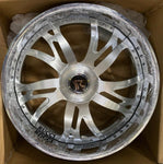 22" Rucci Shank Wheels Chrome RIMS Staggered 22x9.5(Front) 22x10(Rear) Impala Custom Wheels