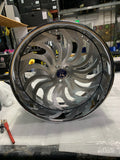 24" Rucci Bando Wheels Chrome RIMS Staggered 24x9.5(Front) 24x10(Rear) Box Chevy Custom Wheels