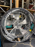 24" Rucci Classico Wheels Standard Chrome RIMS Staggered 24x9(Front) 22x12(Rear) CORVETTE C8 Custom Wheels