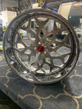 26" Rucci Taste Wheels Standard Chrome RIMS Staggered 26x10 (Front) 26x11 (Rear) Impala Customizable Wheels