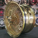 17 Inch Player Wire Wheels Gold Mazda Protege Rims 17x8 205/40R17 Cosomo mucho macho Tires