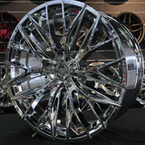 22 Inch Lexani Aries Silver Machine Wheels Wheels 22x9 22x10.5 Rims 5x112 Maserati Ghibli