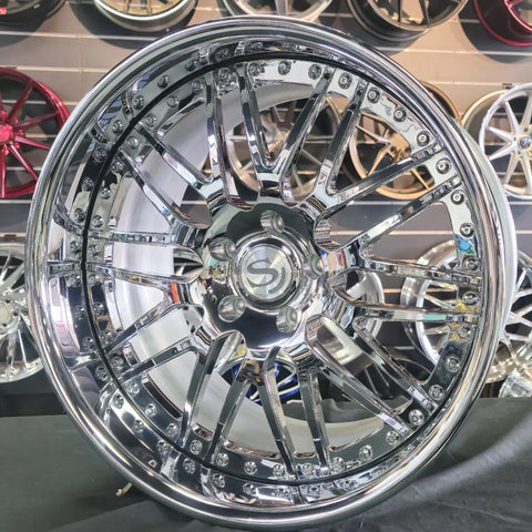 19/20 Inch Savini SV25 Chrome Lip Wheels 19x10 20x12 Rims 5x120 ...