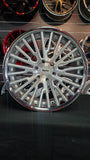 22" Inch Speedline LE01 Brushed Silver Wheels 22x9.5 Rims Lexus BP: 6x139.7