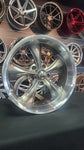18" Inch Ridler 695 Grey W/ Machine Lip Black Wheels Staggered 18x8 & 18x9.5 Rims Roadmaster BP: custom