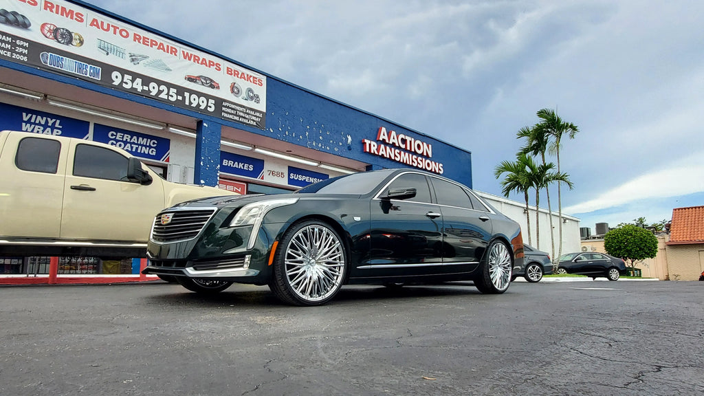 Azara 22 Inch Rims 22 INCH 22x8.5 Azara AZA 522 Nano RIMS AND TIRES PACKAGE NEW WHEELS Ca ...