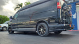 20" Inch XF 236 Rims wheels Black & brushed Offroad for Chevy Express van tires 265/50R20 Sumitomo FINACING AVIL