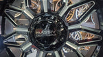 22" 22x10 Massiv OR1 Black Milled Wheels 6x135 Rims Ford F150 rims 31x12.50R22 Venom Tires