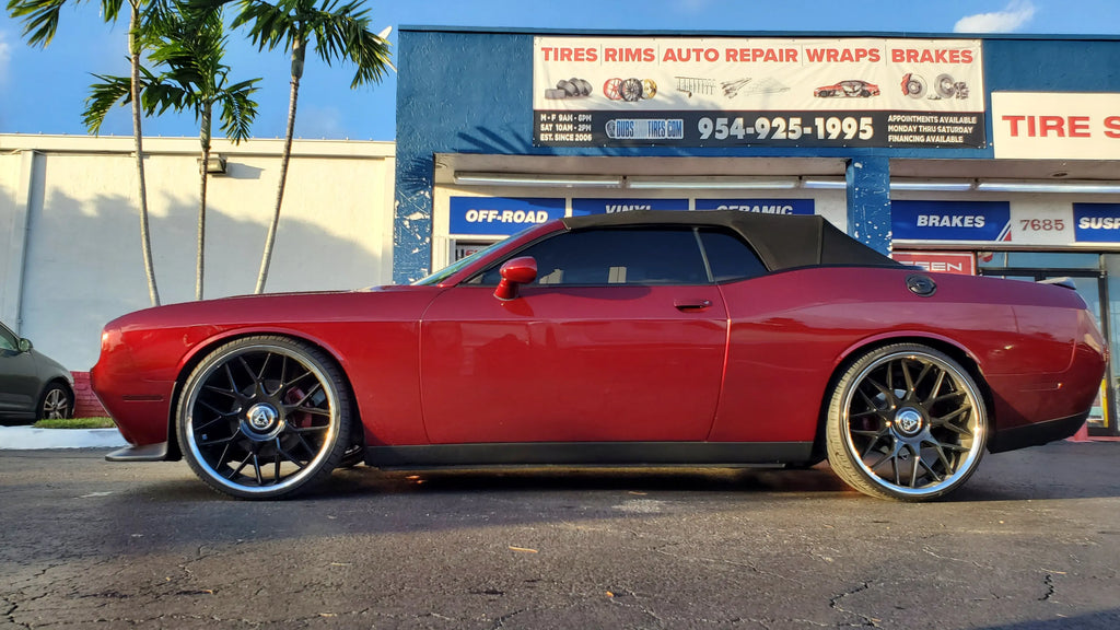 24 Inch Azad AZV02 Gloss Black Chrome Lip Wheels Staggered 24x9, 24x10 ...